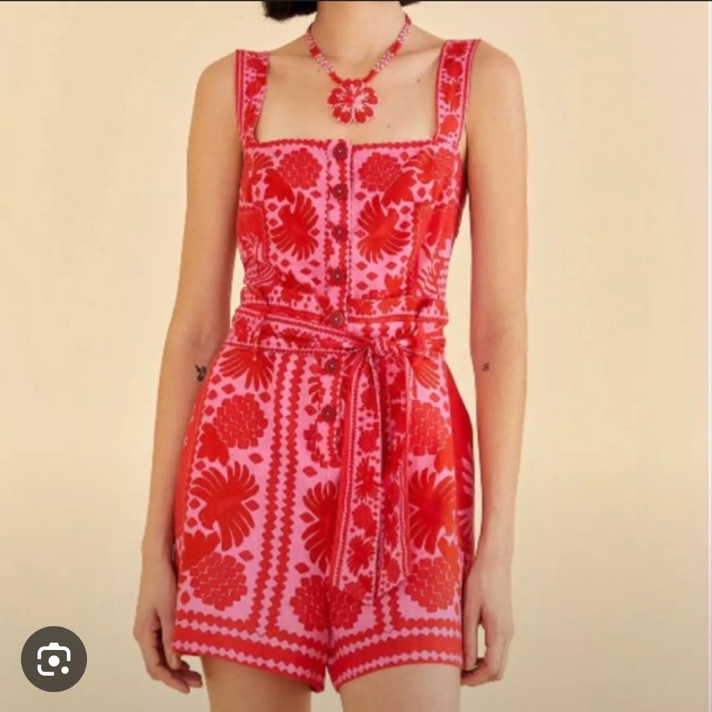 Farm rio jungle scarves romper